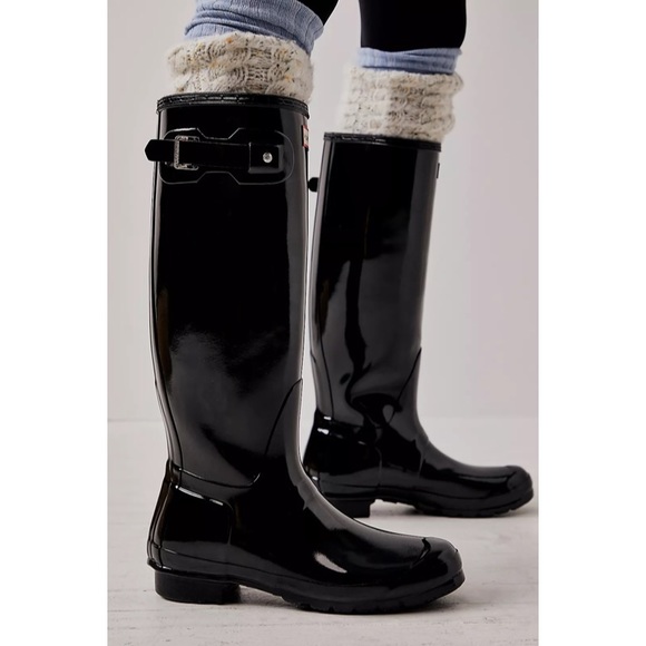 Hunter Shoes - Hunter Boots Women’s Original Tour Gloss Black 10 Rainboot Wellies